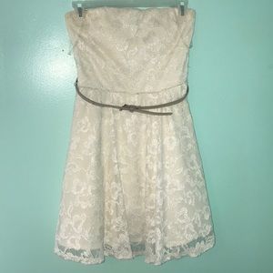 DILLARDS White Lace Dress